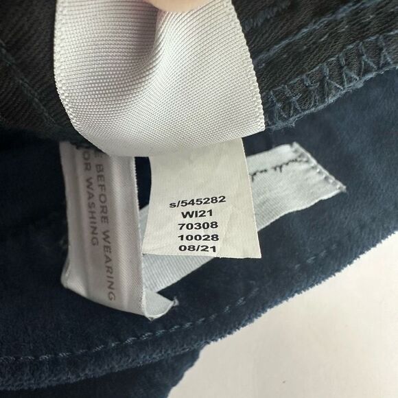 Loft Velvet Skinny Pants size 14 Dark Blue - Picture 9 of 10